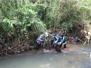Aksi Bersih Desa Doulu Bersama Mahasiswa UINSU